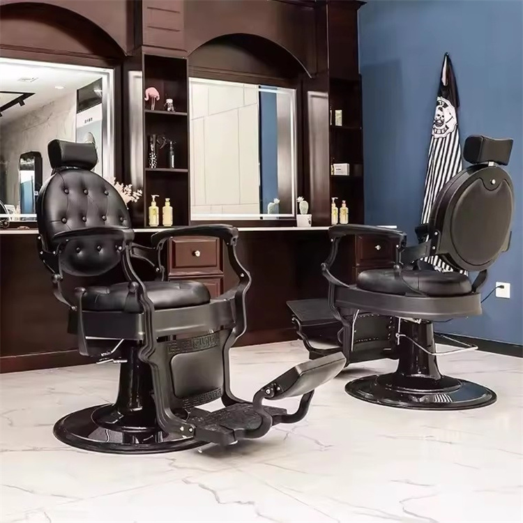 Barber chair always used in barbershops and beauty parlors