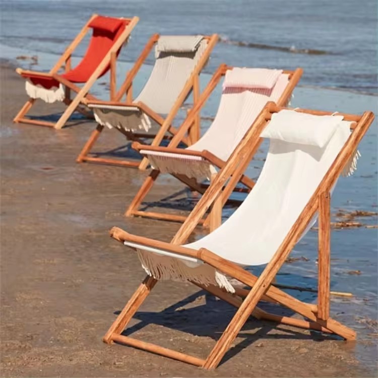 Lounger chair always used in beach